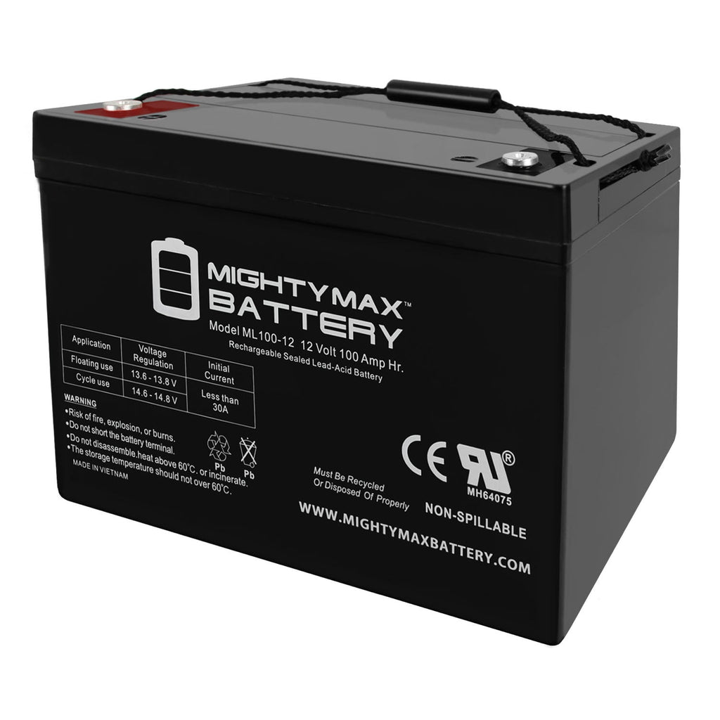12V 100Ah SLA Battery For Kaddy E-Caddy Golf Cart
