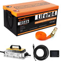 Cloudenergy 36V(38.4V) LiFePO4 Golf Cart Battery Built-in 250A Bluetooth BMS,with 20A Charger,Touch Monitor,6000+ Cycles,Perfect for Golf Carts,Trolling Motor(GFA36V-105Ah With Charger)