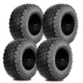 Set 4 WOLF PACK Golf Cart Tires 205/50-10 All Terrain Tubeless Tire